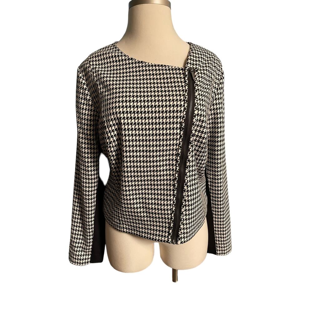 LANE BRYANT Size 28W+ Black Print‎ Casual Jacket